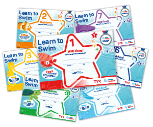 Learn to Swim Stages 1-7 certificate cluster
